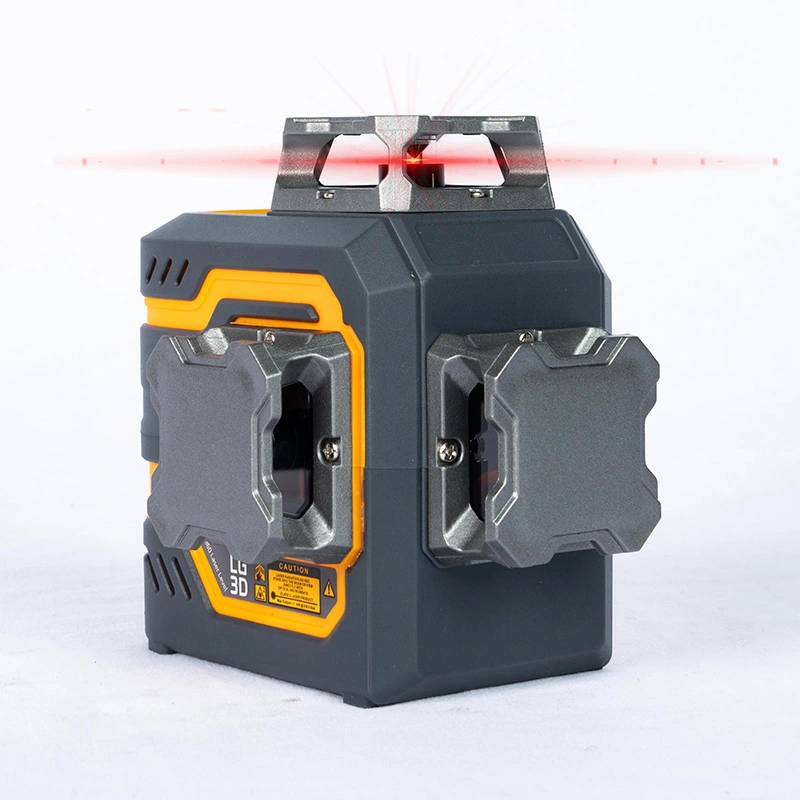 3x360° Built-In Lithium Battery Red Laser Level