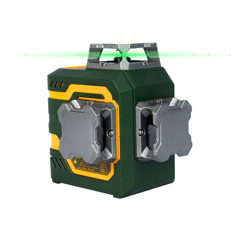 3x360° Built-In Lithium Battery Green Laser Level